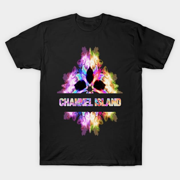 Channel island Tie Dye Watercolor Gift Souvenir T-Shirt by Argosy